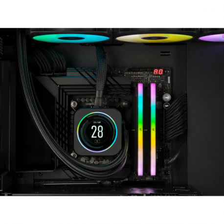 CORSAIR Vengeance RGB - DDR5 - kit - 96 GB: 2 x 48 GB - DIMM 288-pin - 6800 MHz  /  PC5-54400 - CL40 - 1.4 V - unbuffered - on-die ECC - black - 7