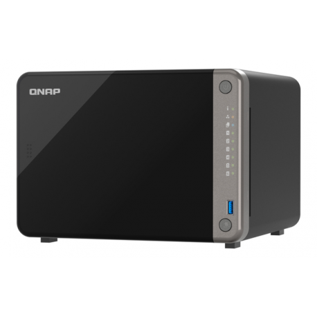 QNAP TS-AI642 - NAS server - 6 bays - SATA 6Gb / s - RAID RAID 0, 1, 5, 6, 10, 50, JBOD - RAM 8 GB - Gigabit Ethernet / 2.5 Gigabit Ethernet - iSCSI support - 0