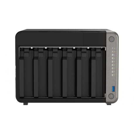 QNAP TS-AI642 - NAS server - 6 bays - SATA 6Gb / s - RAID RAID 0, 1, 5, 6, 10, 50, JBOD - RAM 8 GB - Gigabit Ethernet / 2.5 Gigabit Ethernet - iSCSI support - 1