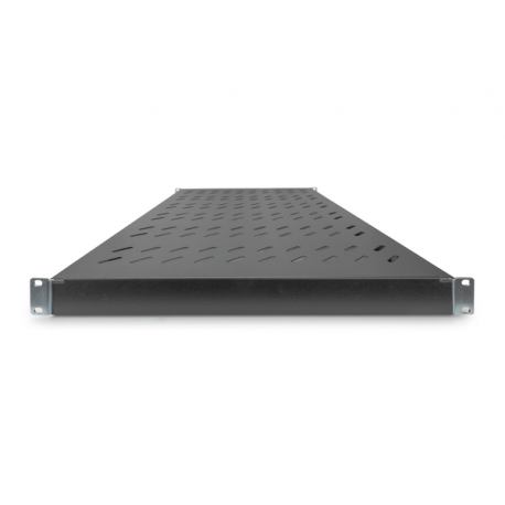 DIGITUS - Rack shelf - black, RAL 9005 - 1U - 19" - 3