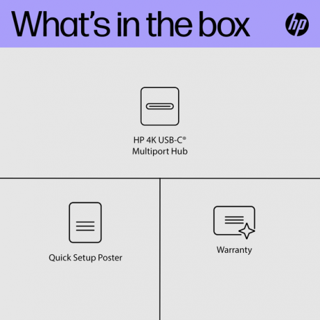 HP - Port replicator - USB-C - DP - Europe - 3