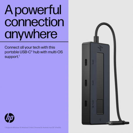 HP - Port replicator - USB-C - DP - Europe - 7