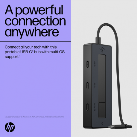 HP - Port replicator - USB-C - DP - Europe - 8