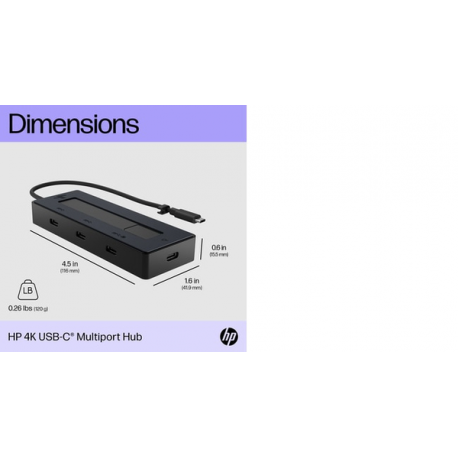 HP - Port replicator - USB-C - DP - Europe - 9
