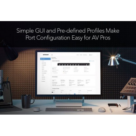 NETGEAR M4350 Series M4350-8X8F - Switch - L3 - Managed - 8 x 10 / 100 / 1000 / 2.5G / 5G / 10GBase-T + 8 x 1 Gigabit  /  10 Gigabit SFP+ - front to back airflow - rack-mountable - 3
