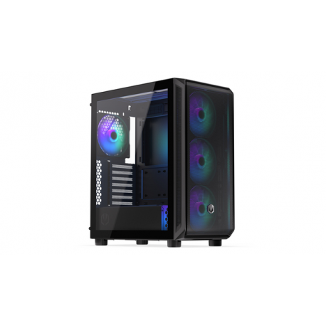 Endorfy Arx 500 ARGB - PC case - ATX - windowed side panel (tempered glass) - no power supply - black - USB / Audio - 13