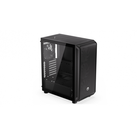 Endorfy Arx 500 ARGB - PC case - ATX - windowed side panel (tempered glass) - no power supply - black - USB / Audio - 16