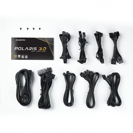 Chieftec Polaris 3.0 Series 1250W - Power supply (internal) - ATX12V 3.0 /  EPS12V - 80 PLUS Gold - AC 100-240 V - 1250 Watt - active PFC - 2
