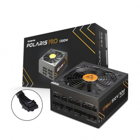 Chieftec Polaris Pro Series 1300W - Power supply (internal) - ATX12V 3.0 /  EPS12V - 80 PLUS Gold - AC 100-240 V - 1300 Watt - active PFC - 1
