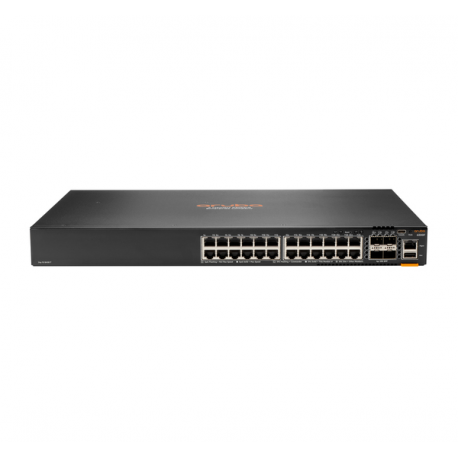 HPE Aruba Networking CX 6200F 24G 4SFP+ Switch - Switch - Max. Stacking Distance 10 kms - L3 - Managed - 24 x 10 / 100 / 1000 + 4 x 100 / 1000 / 10G SFP+ - front and side to back - rack-mountable - 0