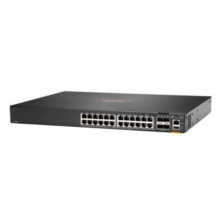 HPE Aruba Networking CX 6200F 24G 4SFP+ Switch - Switch - Max. Stacking Distance 10 kms - L3 - Managed - 24 x 10 / 100 / 1000 + 4 x 100 / 1000 / 10G SFP+ - front and side to back - rack-mountable - 2