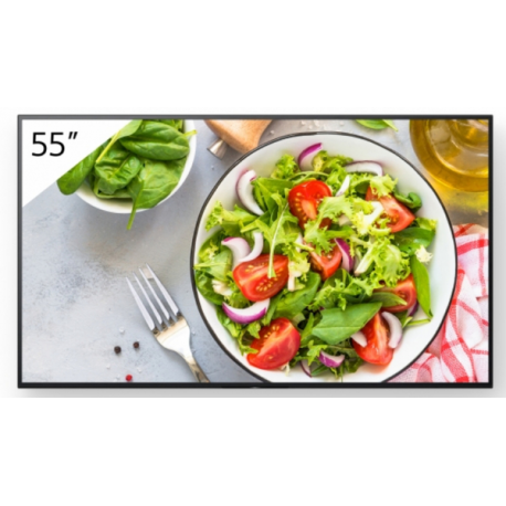 Sony Bravia Professional Displays FW-55BZ35L - 55" Diagonal Class BZ35L Series LED-backlit LCD display - digital signage - Android TV - 4K UHD (2160p) 3840 x 2160 - HDR - Direct LED - 0