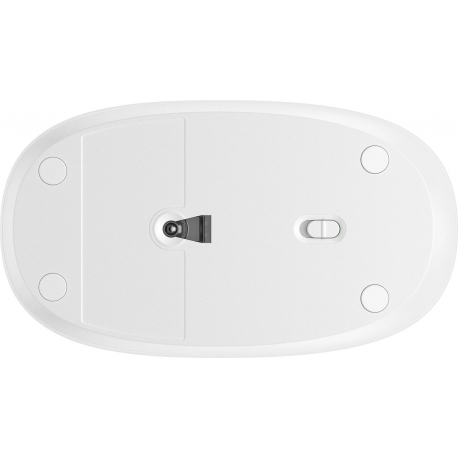 HP 240 - Mouse - right and left-handed - optical - 3 buttons - wireless - Bluetooth 5.1 - lunar white - 2