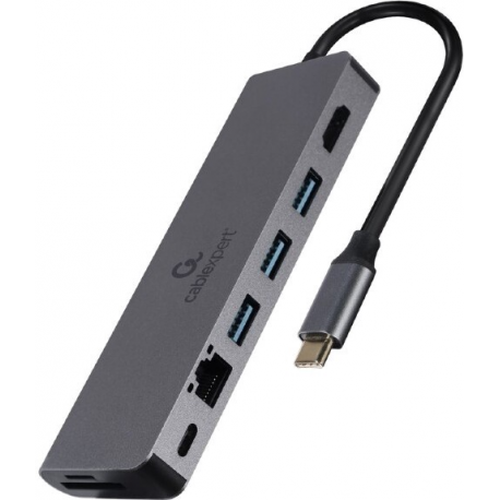 Cablexpert A-CM-COMBO5-05 - Docking station - USB-C 3.1 - HDMI - GigE - 2