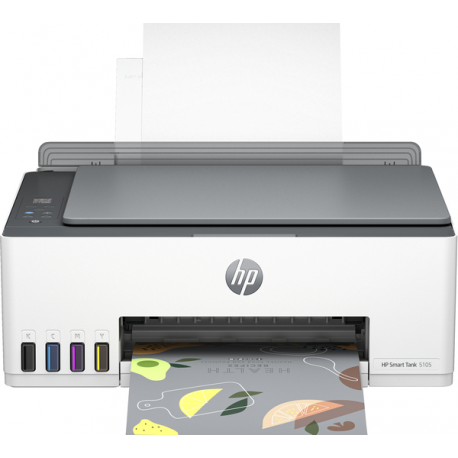 HP Smart Tank 5105 All-in-One - Multifunction printer - colour - ink-jet - refillable - Legal (216 x 356 mm) (original) - A4 / Legal (media) - up to 10 ppm (copying) - up to 12 ppm (printing) - 100 sheets - USB 2.0, Wi-Fi(n), Bluetooth - light basalt - 12