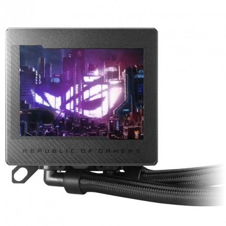 ASUS ROG RYUJIN III 240 ARGB - Processor liquid cooling system - with LCD display - (for: AM4, LGA1200, LGA1700, AM5, LGA115x Socket) - copper - 120 mm - 8