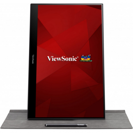 ViewSonic TD1655 - LED monitor - 15.6" - touchscreen - 1920 x 1080 Full HD (1080p) - TN - 250 cd / m² - 800:1 - 6.5 ms - HDMI, 2xUSB-C - speakers - 7