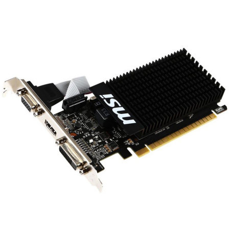 MSI GT 710 2GD3H LP - Graphics card - GF GT 710 - 2 GB DDR3 - PCIe 2.0 x16 low profile - DVI, D-Sub, HDMI - 0