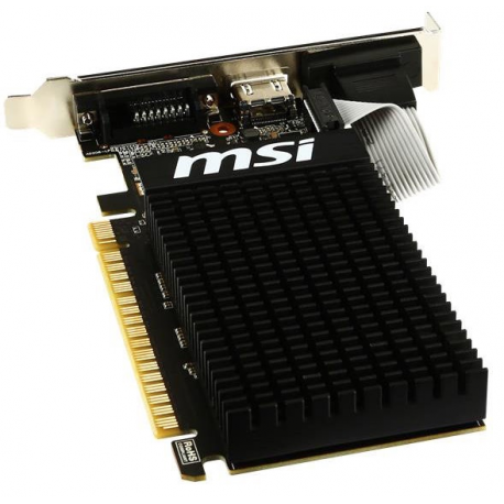 MSI GT 710 2GD3H LP - Graphics card - GF GT 710 - 2 GB DDR3 - PCIe 2.0 x16 low profile - DVI, D-Sub, HDMI - 1