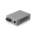 LevelOne Web Smart Series FVS-3120 - Fibre media converter - 100Mb LAN - 10Base-T, 100Base-TX, 100Base-LX - RJ-45  /  SC single-mode - up to 20 km