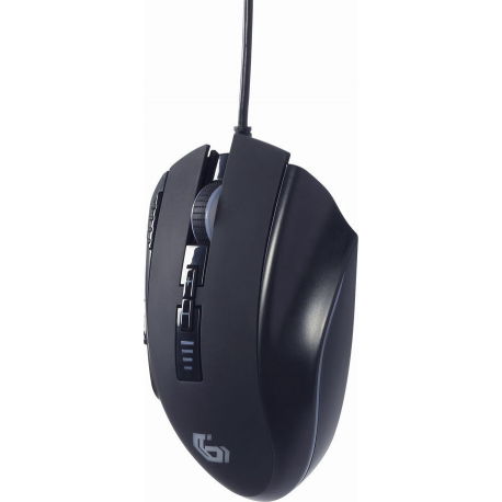 Gembird GMB Gaming MUSG-RAGNAR-RX500 - Mouse - gaming, RGB backlighted - ergonomic - 10 buttons - wired - USB 2.0 - giftbox with transparent window - 1