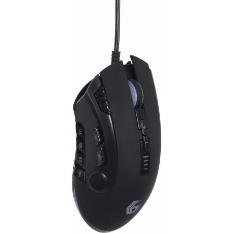 Gembird GMB Gaming MUSG-RAGNAR-RX500 - Mouse - gaming, RGB backlighted - ergonomic - 10 buttons - wired - USB 2.0 - giftbox with transparent window - 2