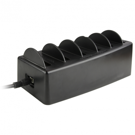 RAM GDS 6-Port Power Delivery Desktop Charger for IntelliSkin Next Gen - Charging station + AC power adapter - 108 Watt - PD - 6 output connectors - for IntelliSkin Next Gen - 2