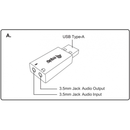 equip USB Audio Adapter - Sound card - USB 2.0 - 4