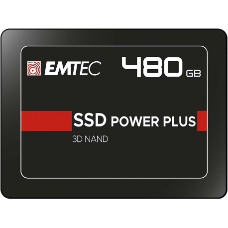 EMTEC X150 Power Plus 3D NAND - Solid state drive - 480 GB - internal - 2.5" - SATA 6Gb / s - 0