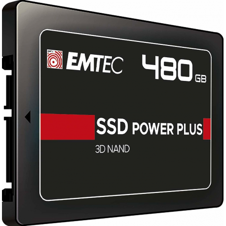 EMTEC X150 Power Plus 3D NAND - Solid state drive - 480 GB - internal - 2.5" - SATA 6Gb / s - 1