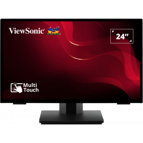 ViewSonic TD2465 - LED monitor - 24" (23.8" viewable) - touchscreen - 1920 x 1080 Full HD (1080p) @ 60 Hz - VA - 250 cd / m² - 3000:1 - 6.969 ms - HDMI, VGA, DisplayPort - speakers - 12