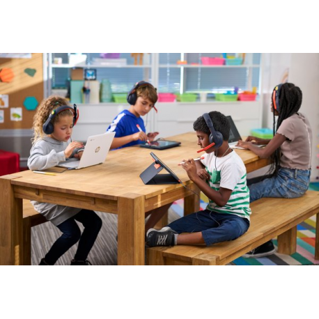 Logitech Zone Learn Wired Over-Ear Headset for Learners, USB-C - Headphones with mic - full size - replacement - wired - USB-C - 6