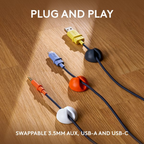 Logitech Zone Learn Over-Ear Wired Headset for Learners, 3.5mm AUX - Headphones with mic - over ear - wired - 3.5 mm jack - 5