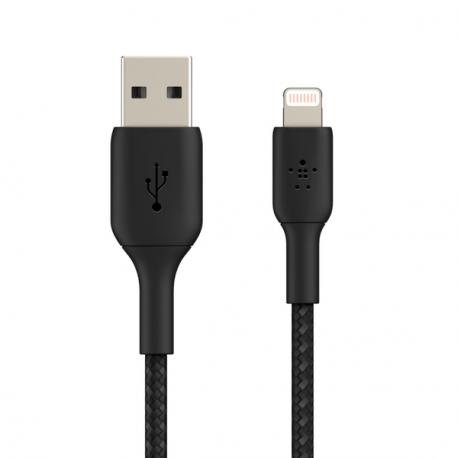 Belkin BOOST CHARGE - Lightning cable - Lightning male to USB male - 15 cm - black - for Apple iPad / iPhone / iPod (Lightning) - 1