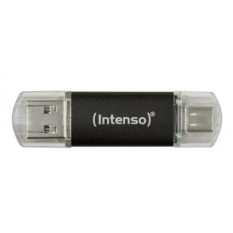 Intenso Twist Line - USB flash drive - 128 GB - USB 3.2 Gen 1  /  USB-C - anthracite - 0