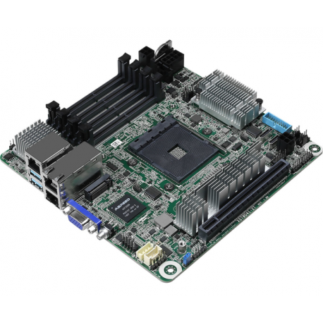 ASRock Rack X570D4I-2T - Motherboard - mini ITX - Socket AM4 - AMD X570 Chipset - USB 3.2 Gen 1, USB 3.2 Gen 2 - 2 x 10 Gigabit LAN - onboard graphics - 2
