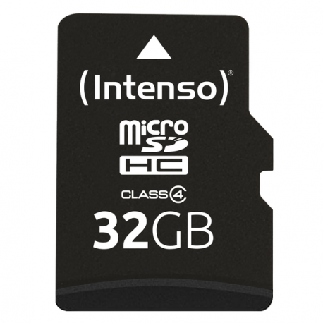 Intenso - Flash memory card (microSDHC to SD adapter included) - 32 GB - Class 4 - microSDHC - 0