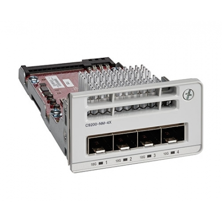 Cisco Catalyst 9200 Series Network Module - Expansion module - 10 Gigabit SFP+ x 4 - for Catalyst 9200, 9200L - 0