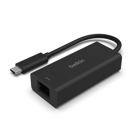Belkin CONNECT - Network adapter - USB-C - 10M / 100M / 1G / 2.5 Gigabit Ethernet - black - 0