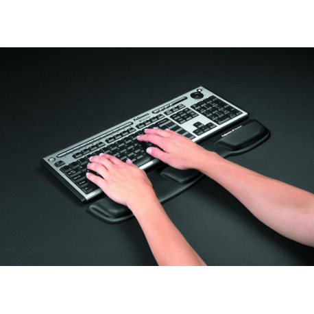 Fellowes Keyboard Palm Support - Keyboard platform with wrist pillow - black - 1