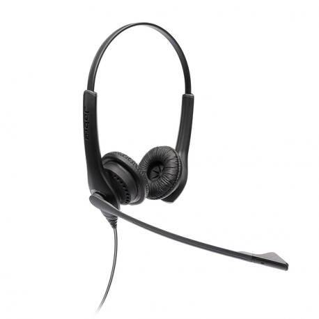 Jabra BIZ 1100 USB Duo - Headset - on-ear - wired - USB - black - academic - Zoom Certified, Certified for Microsoft Teams - 0
