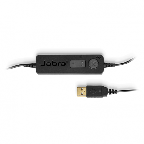 Jabra BIZ 1100 USB Duo - Headset - on-ear - wired - USB - black - academic - Zoom Certified, Certified for Microsoft Teams - 2