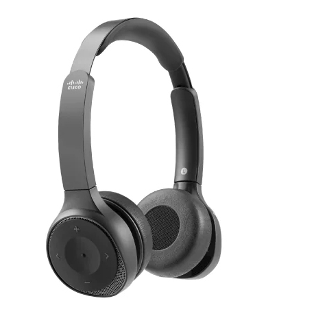 Cisco Headset 730 - Headset - on-ear - Bluetooth - wireless - active noise cancelling - carbon black - with charging stand - for Cisco DX70, DX80; IP DECT Phone 6825; IP Phone 88XX; Unified Wireless IP Phone 8821 - 0