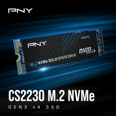 PNY CS2230 - SSD - 1 TB - internal - M.2 2280 - PCIe 3.0 x4 (NVMe) - 11