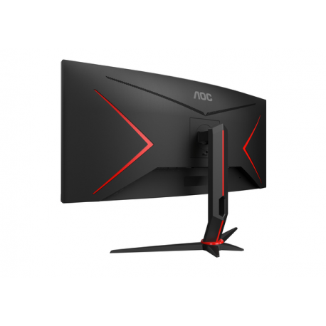 AOC Gaming CU34G2XP / BK - LED monitor - gaming - curved - 34" - 3440 x 1440 WQHD @ 180 Hz - VA - 4000:1 - DisplayHDR 400 - 1 ms - 2xHDMI, 2xDisplayPort - black - 1