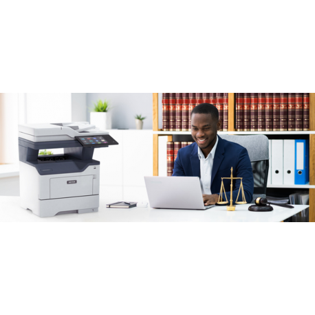 Xerox VersaLink B415V_DN - Multifunction printer - B / W - laser - Legal (216 x 356 mm) (original) - Legal (media) - up to 50 ppm (copying) - up to 50 ppm (printing) - 650 sheets - 33.6 Kbps - USB 2.0, Gigabit LAN, USB host, NFC - 7