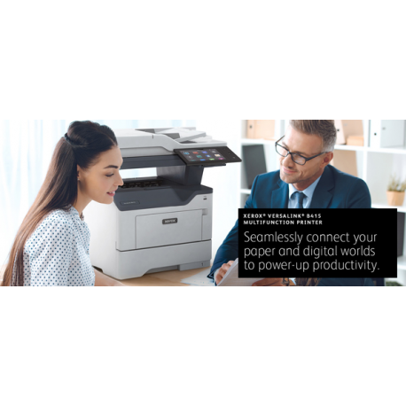 Xerox VersaLink B415V_DN - Multifunction printer - B / W - laser - Legal (216 x 356 mm) (original) - Legal (media) - up to 50 ppm (copying) - up to 50 ppm (printing) - 650 sheets - 33.6 Kbps - USB 2.0, Gigabit LAN, USB host, NFC - 8