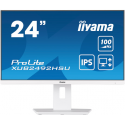 iiyama ProLite XUB2492HSU-W6 - LED monitor - 24" (23.8" viewable) - 1920 x 1080 Full HD (1080p) @ 100 Hz - IPS - 250 cd / m² - 1300:1 - 0.4 ms - HDMI, DisplayPort - speakers - matt white