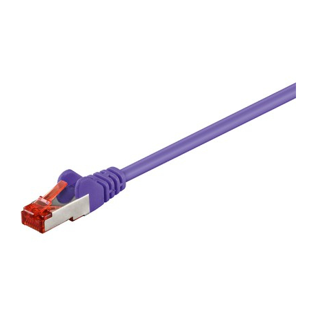 MicroConnect - Network cable - RJ-45 (M) to RJ-45 (M) - 1 m - 6 mm - SFTP - CAT 6 - halogen-free, round, stranded - purple - 0
