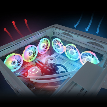 Thermaltake SWAFAN EX12 ARGB - Premium Edition - case fan - 120 mm - black (pack of 3) - 4